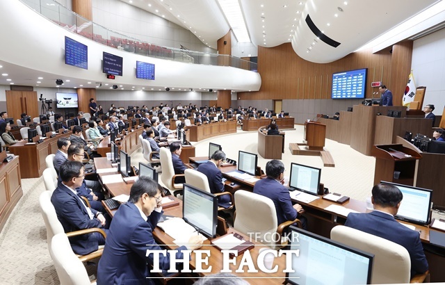 충남도의회가 20일 제347회 임시회 제4차 본회의를 하고 있다. / 충남도의회