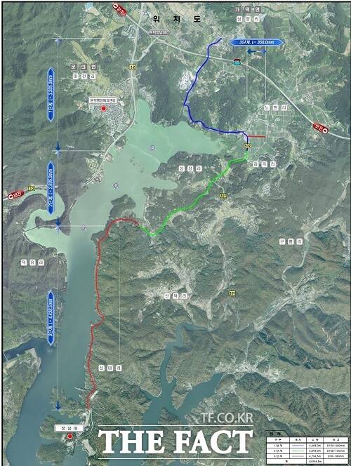 충북 청주시는 청남대 등 문의면 지역의 급수구역 2단계 확대사업을 마무리했다. /청주시.