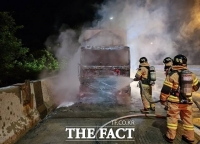  당진영덕고속도로서 화물차 화재…4000여만원 재산피해