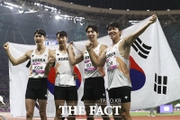  [항저우 AG] 남자 400m 계주 '37년 만에 동메달 쾌거'