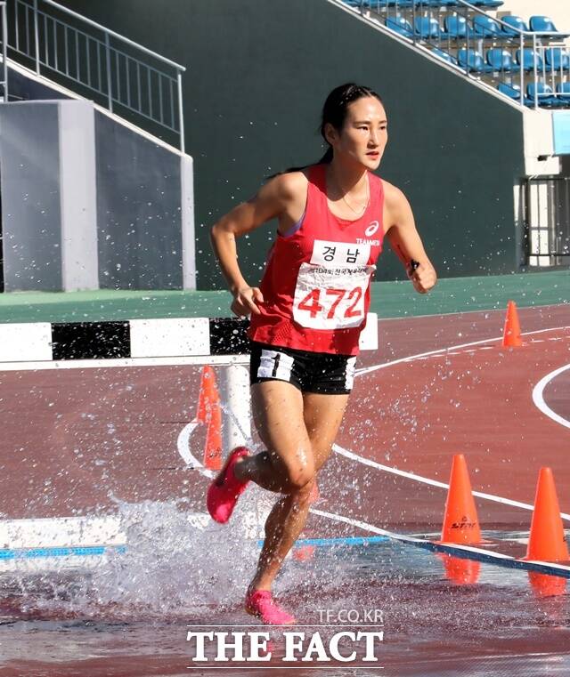 진주시청 육상부 조하림 선수./진주시체육회