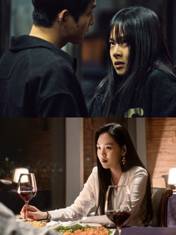 가수 겸 배우 김형서(비비)가 영화 화란(위), 디즈니+ 시리즈 최악의 악에서 열연을 펼쳤다. /각 작품 스틸