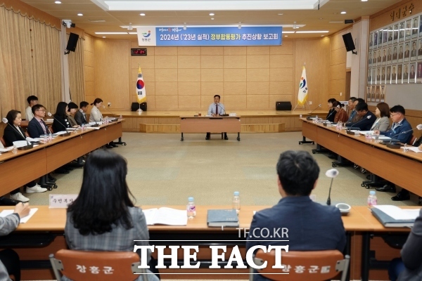 장흥군은 6일 2024년 정부합동평가 및 대외기관평가 추진상황 보고회를 개최했다고 7일 밝혔다./장흥군