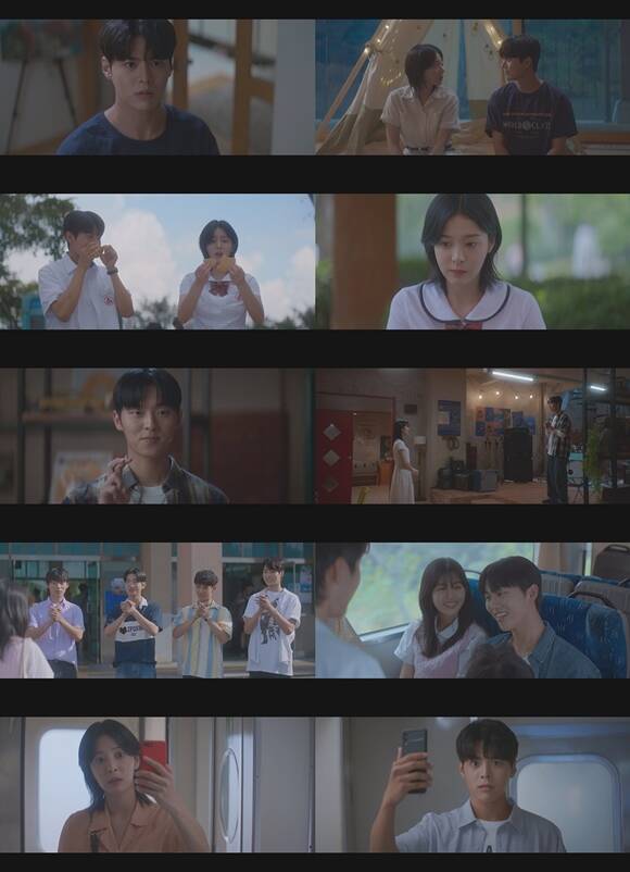 6일 방송된 tvN 반짝이는 워터멜론 13회에서는 려운과 설인아가 서로의 정체를 알게된 모습이 담겼다. /방송화면 캡처
