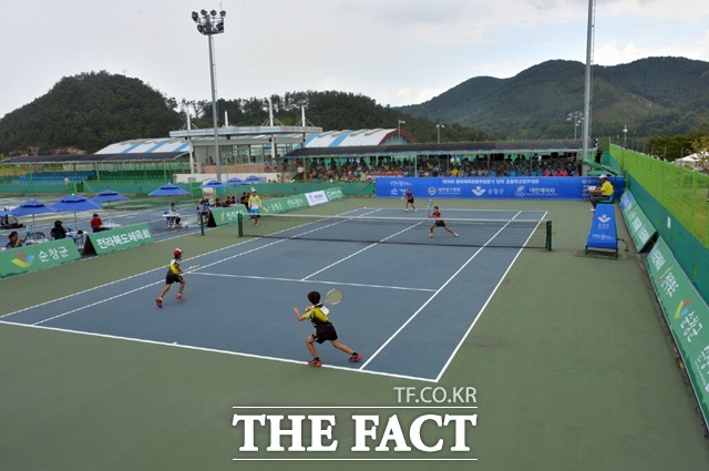 오는 11일부터 16일까지 6일간 전북 순창군 공설운동장 테니스장에서 ‘2023 KETF 국제 주니어(U-12) 테니스 대회’가 개최된다./순창군