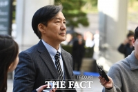  '자녀 입시비리·감찰무마 의혹' 법원 출석하는 조국 전 장관 [TF사진관]