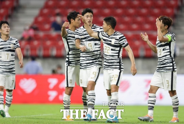 대한민국은 지난해 7월 일본 나고야에서 열린 2022 EAFF E-1 챔피언십에서 중국에 3-0으로 완승했다. /대한축구협회 웹페이지