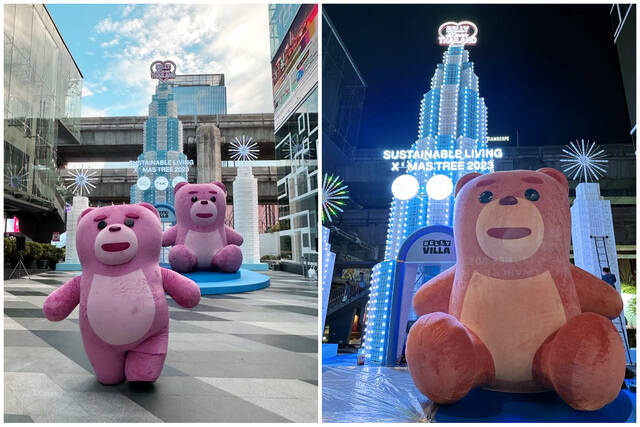 롯데홈쇼핑은 지난 17일부터 태국 방콕 최대 쇼핑몰 시암 디스커버리에서 벨리곰 특별전시를 열고 있다. /롯데홈쇼핑