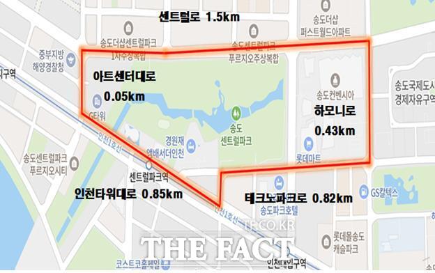 자율주행자동차 시범운행지구로 지정된 송도 일원/인천시