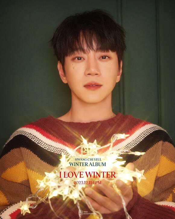 황치열이 로맨틱한 감성이 물씬 담긴 신보 콘셉트 사진을 공개했다. 그는 오는 12월 11일 I LOVE WINTER를 발매한다. /텐투엔터