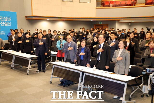 지난달 28일 안산문화예술의전당 국제회의장에서 열린 김현 이재명 당 대표 언론특보 출판기념회 모습./독자 제공