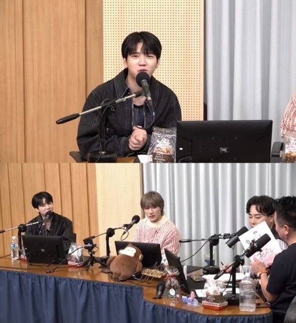그룹 인피니트 멤버 남우현이 5일 SBS 파워FM 두시탈출 컬투쇼에 출연했다. /방송 화면 캡처