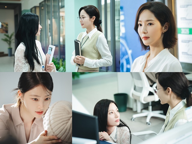 tvN 새 월화드라마 내 남편과 결혼해줘에서 배우 박민영과 송하윤은 절친이었지만 한순간 일생일대 적이 된다. /tvN