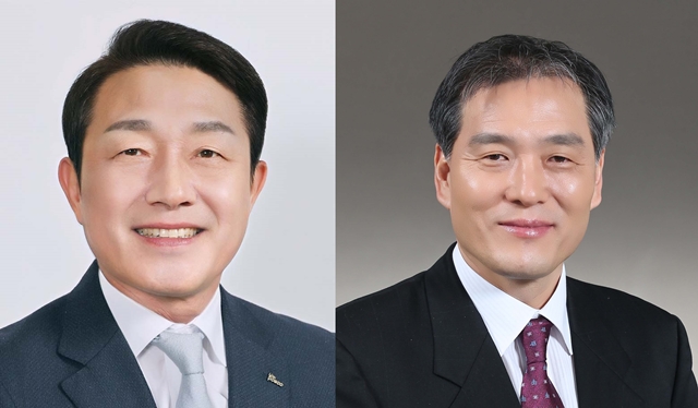 이동렬 포스코 광양제철소장(왼쪽)과 김기수 포스코 기술연구원장. /포스코그룹