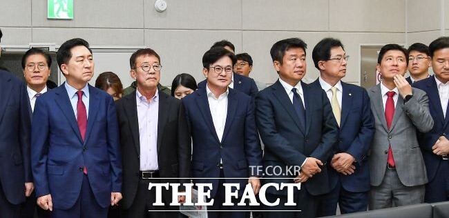 김기현 전 국민의힘 당대표가 지난 10월 30일 골드라인 현장을 방문했다./김포시