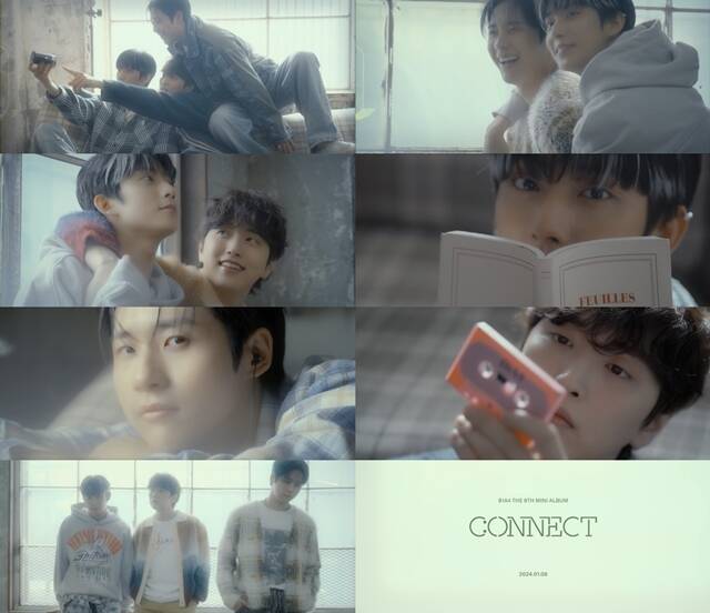 그룹 B1A4의 미니 8집 앨범 CONNECT(커넥트) 콘셉트 필름이 공개됐다. /알비더블유, WM엔터테인먼트