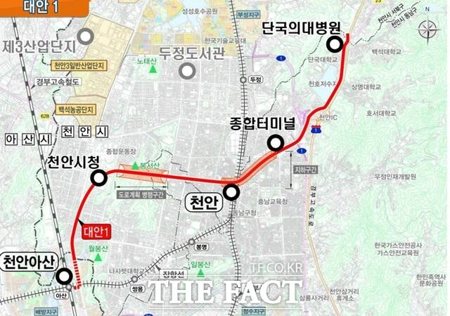 충남 천안시가 인구 100만 명 도시를 준비하는 가운데 무가선 트램을 신 교통수단으로 도입하기 위한 의견 수렴에 나섰다. / 천안시