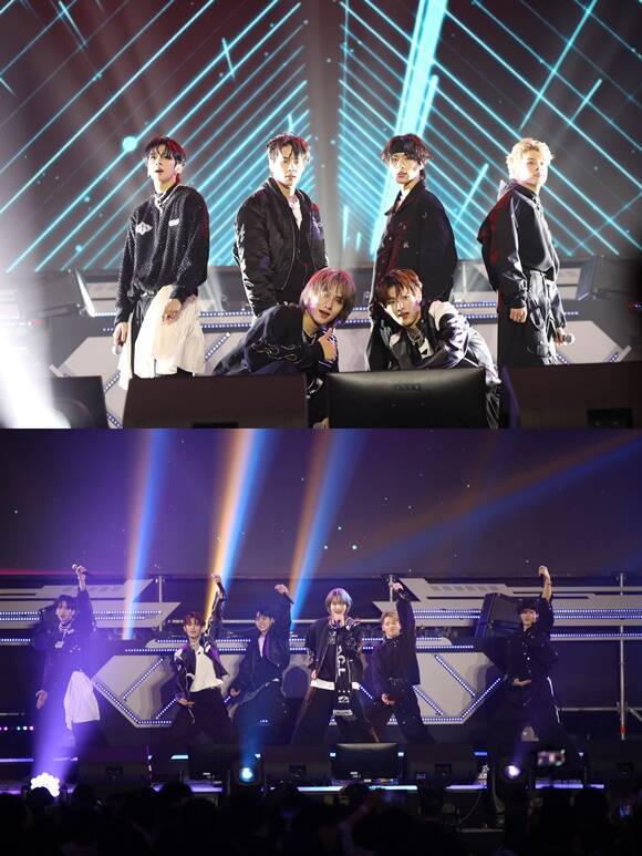 그룹 82MAJOR가 지난달 31일 서울 동대문디자인플라자에서 열린 2023 서울콘 X WORLD K-POP FESTIVAL - COUNTDOWN에 출연했다. /그레이트엠엔터테인먼트
