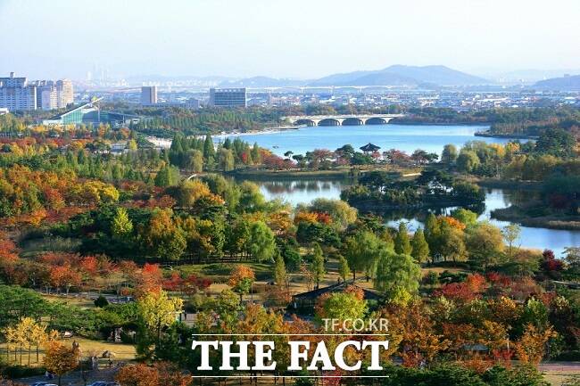 고양시 일산호수공원 전경. /고양시