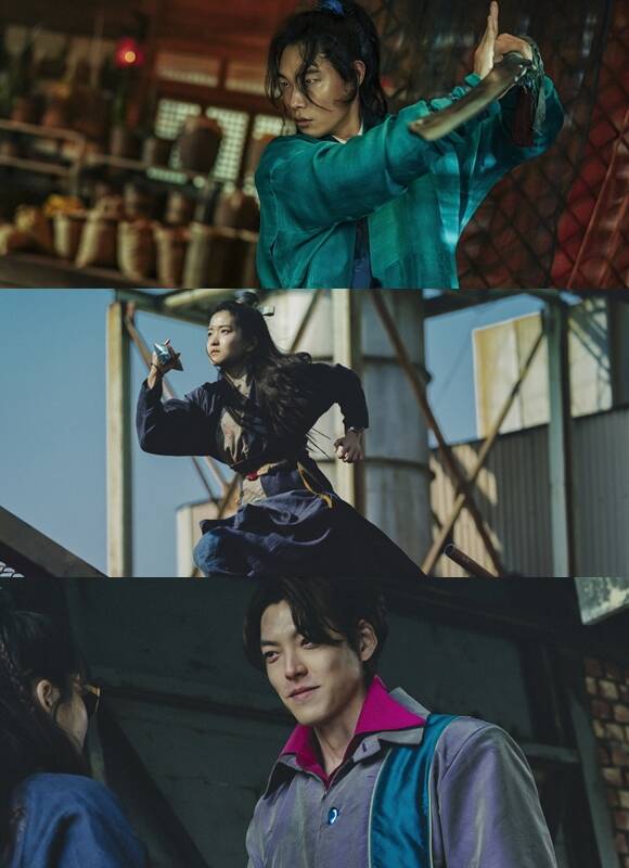 외계+인 2부 류준열 김태리 김우빈(위쪽 부터)이 유튜브 채널 십오야의 와글와글에 출연해 작품 홍보에 나선다. /CJ ENM