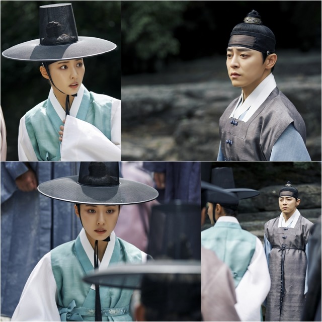 tvN 새 토일드라마 세작, 매혹된 자들의 스틸컷이 공개됐다. 조정석과 신세경의 운명적 첫 만남이 어떻게 그려질지 이목이 집중된다. /tvN