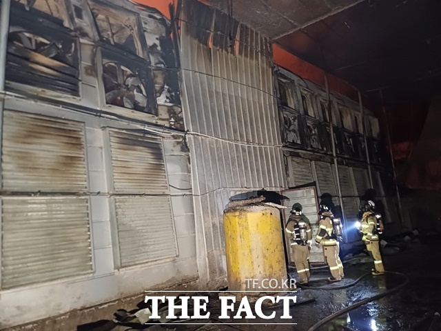 천안 풍세면 한 양계장에서 불이나 닭 11만마리가 폐사했다. / 천안동남소방서