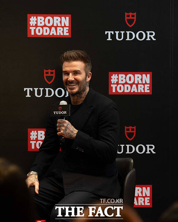 스위스 시계 브랜드 튜더(TUDOR)가 29일 브랜드 글로벌 앰버서더 데이비드 베컴의 내한을 기념해 고객 행사를 진행하고 있다. /튜더