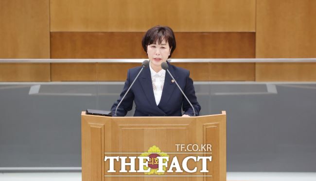 5분 발언하는 이채영 경기도의회 의원/경기도의회
