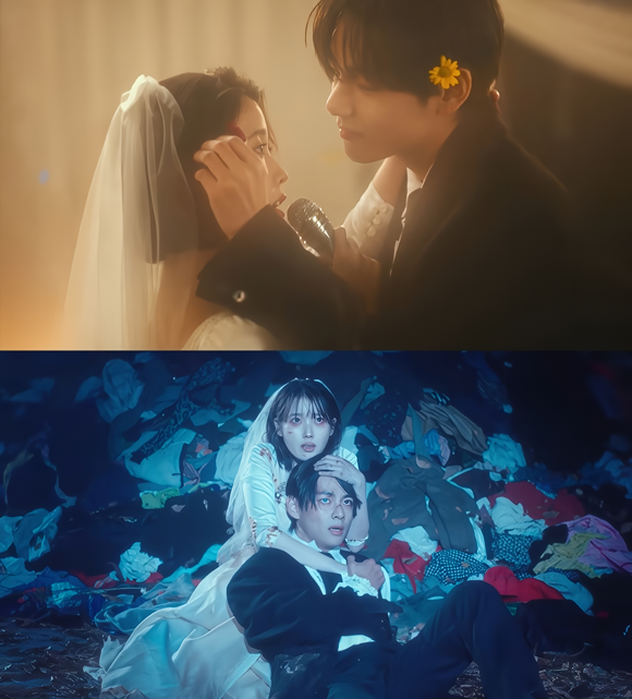 방탄소년단 뷔가 아이유 Love wins all 뮤직비디오에 출연했다. /뮤직비디오 캡처