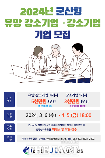 ‘군산형 유망 강소기업·강소기업’ 신규 모집 포스터./군산시