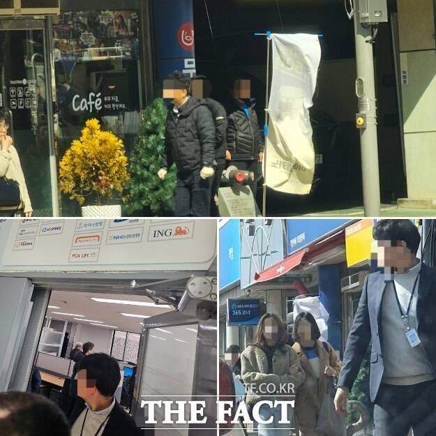 지난 8일 김형동 의원의 선거운동원들이 선관위 조사를 받기 위해 이동하고 있다./안동=이민 기자