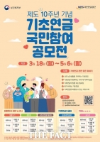  국민연금, 기초연금 도입 10주년 ‘국민 참여 공모전’ 개최