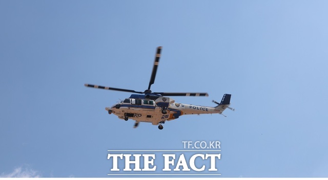 대구 수성경찰서가 20일 항공헬기·순찰차 캠 영상을 활용한 야외기동훈련(FTX·Field Training Exercise)을 효과적으로 마쳤다고 밝혔다./대구=김민규 기