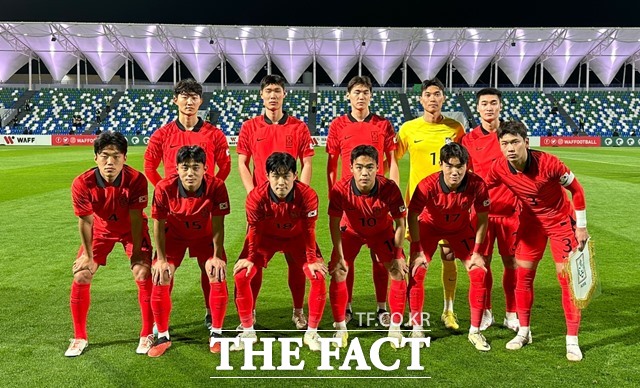 21일 태국과 WAFF U-23 챔피언십 8강전에 선발로 나선 올림픽축구대표팀 선수들./서아시아축구연맹