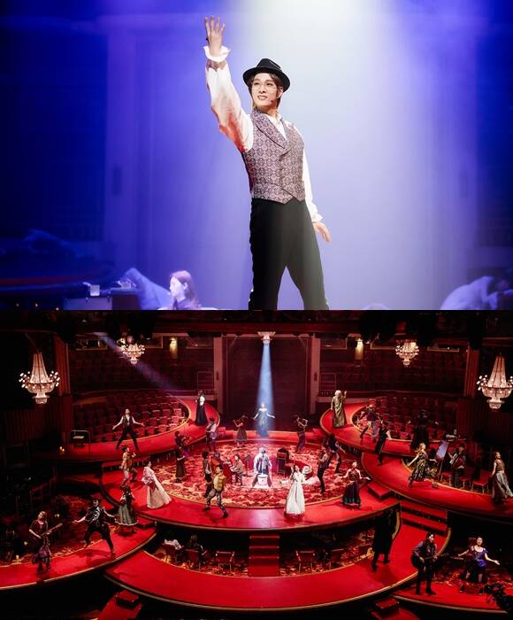 김주택(위쪽)은 피에르 역을 맡아 아코디언과 피아노를 직접 연주하며 극의 문을 열고 닫는 지휘자로서 관객들과 만나고 있다. /쇼노트