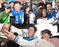  시민들과 '셀카' 찍는 이재명 [포토]