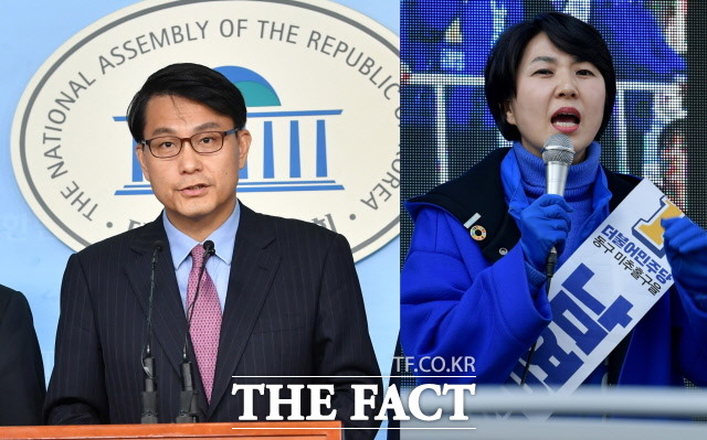 인천 동·미추홀구을 남영희 더불어민주당 후보가 재검표를 요구했다가 결국 승복했다./남윤호·이덕인 기자