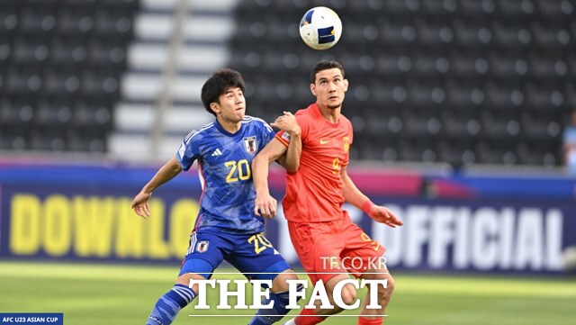 한국과 함께 조 선두를 다투는 일본이 16일 중국과 2024 카타르 AFC U23 아시안컵 B조 1차전에서 선수 한 명이 퇴장당하는 수적 열세 속에서 1-0 승리를 거뒀다./AFC
