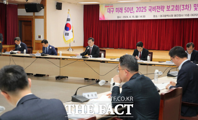 15일 김선조 대구시 행정부시장이 2025년 국비 전략 보고회(3차) 및 신속집행 점검회의를 주재하고 있다. / 대구시