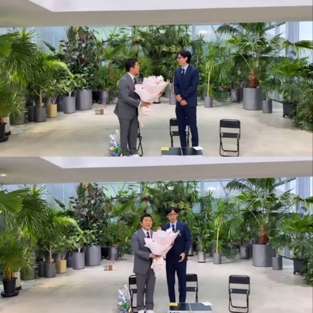 방송인 조세호(왼쪽)가 tvN 예능프로그램 유 퀴즈 온 더 블럭을 통해 결혼 일정을 깜짝 공개했다. /인스타그램 캡처