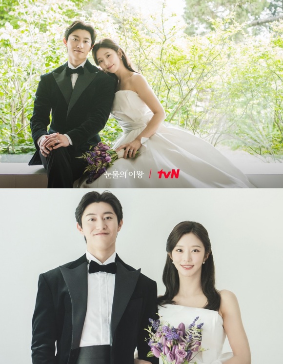 배우 이주빈이 tvN 눈물의 여왕에서 곽동연과 호흡을 맞췄다. /tvN