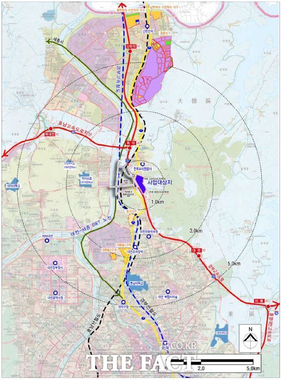 대전 연축 도시개발사업 위치도. / 대전 대덕구