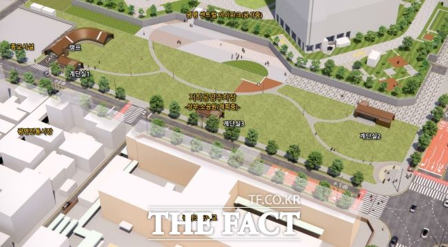광명전통시장 제2공영주차장 주차장 조감도./광명시
