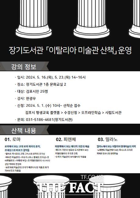 이탈리아 미술관 산책 안내문/김포시 장기도서관