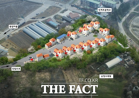 농촌유학 가족체류형 거주시설 조성(인계면 사업현장 조감도)./순창군