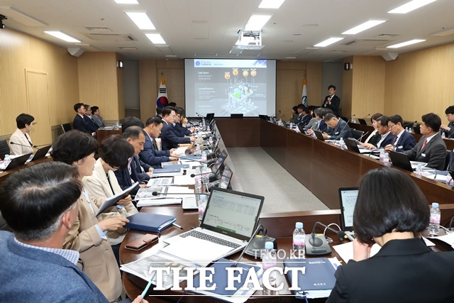 사천시 스마트도시계획 수립 용역 최종 보고회 모습/사천시