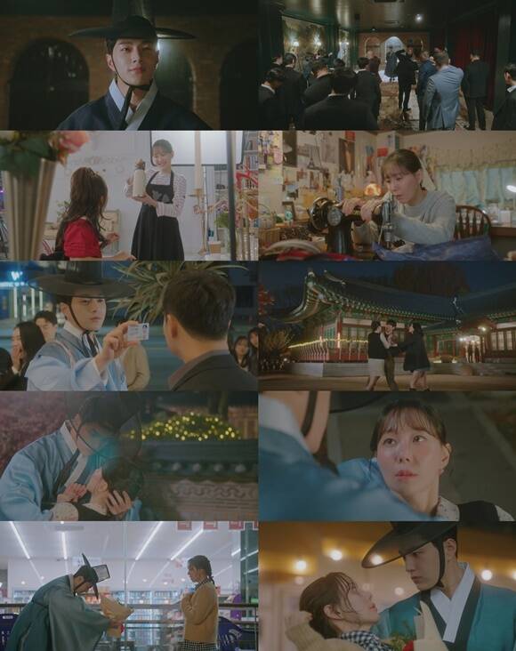 13일 방송한 KBS2 월화드라마 함부로 대해줘 1회에선 신윤복(김명수 분)과 김홍도(이유영 분)의 극적 재회가 담겼다. /KBS 방송 화면 캡처