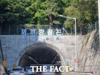  부산 대연터널 위에 '꾀·끼·깡·꼴·끈'…시민들 