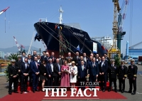  HJ중공업, 5500TEU급 컨테이너선 2척 동시명명식