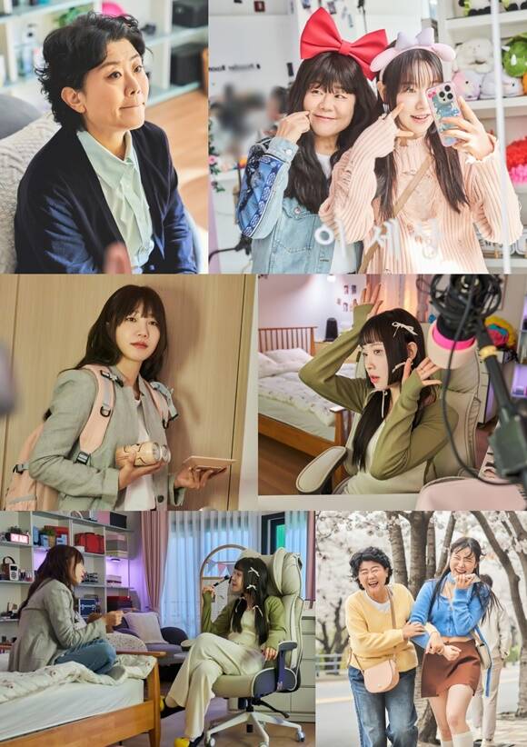 JTBC 새 토일드라마 낮과 밤이 다른 그녀의 주연 배우 이정은(왼쪽) 김아영 정은지(두 번째 줄 왼쪽)의 우정 사진이 공개됐다. /JTBC